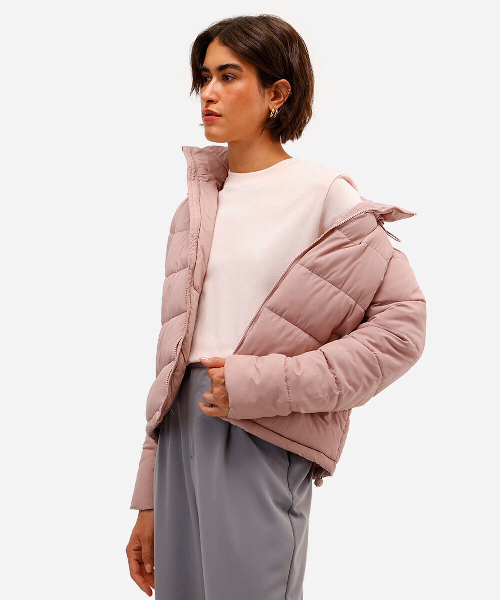 camiseta comfort feminina de algodão peruano interlock rosa