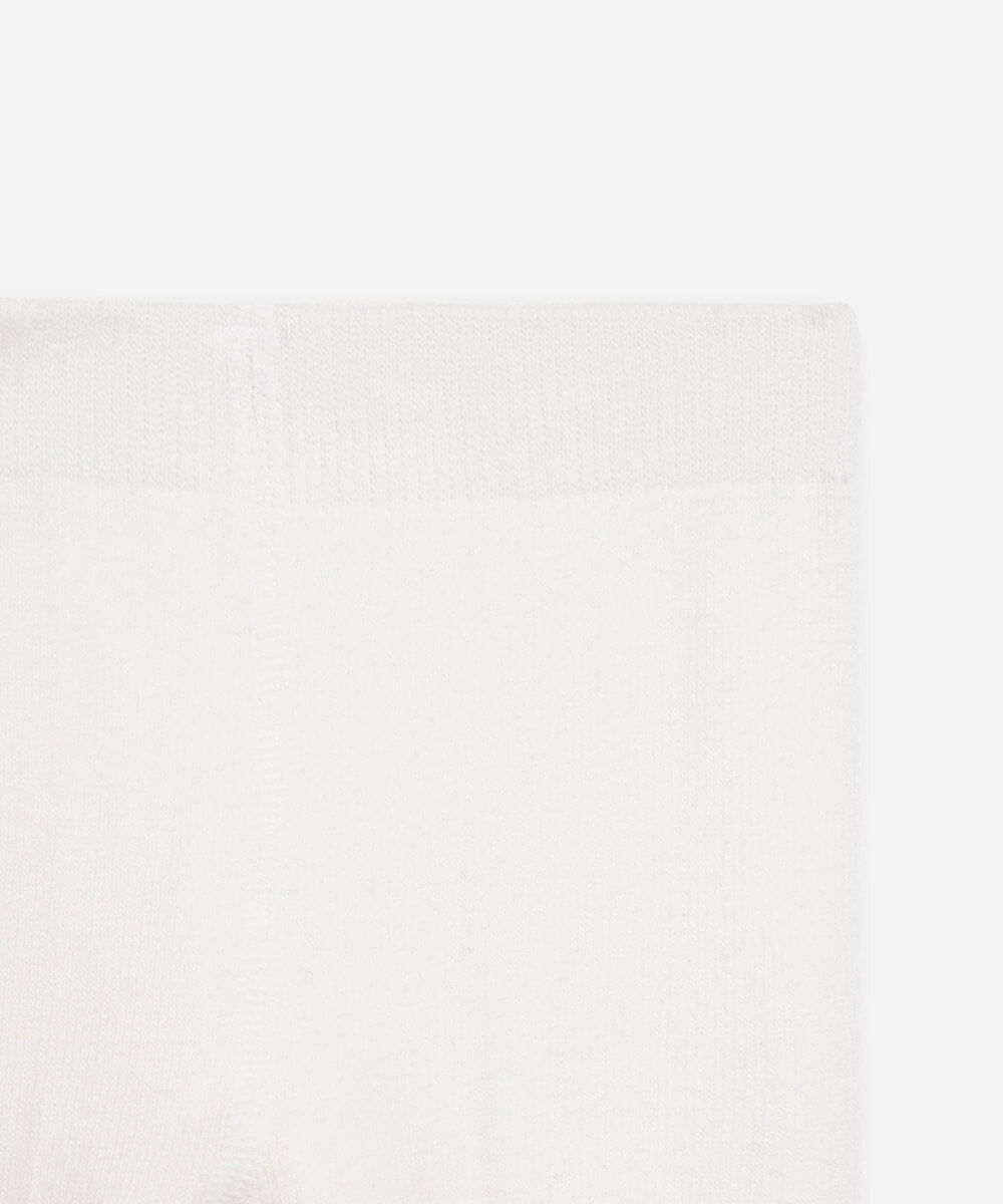 meia calça infantil com algodão off white