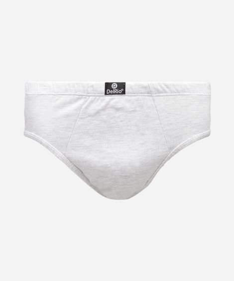 cueca slip de algodão delrio cinza