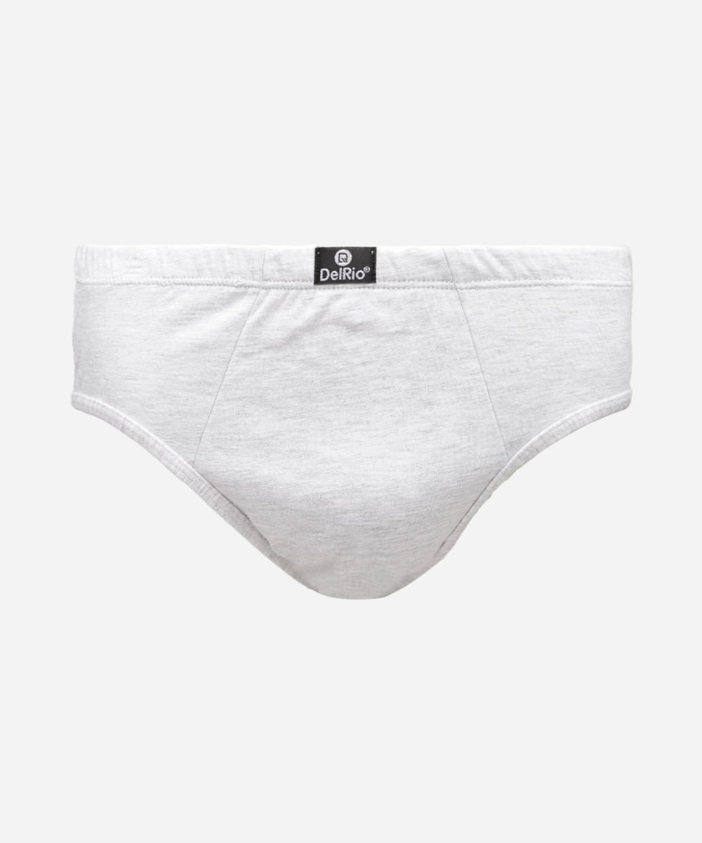cueca slip de algodão delrio cinza