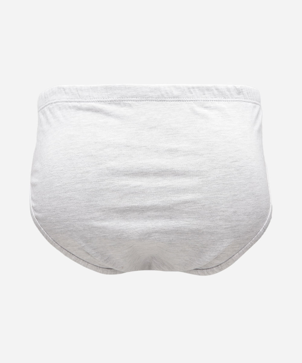 cueca slip de algodão delrio cinza