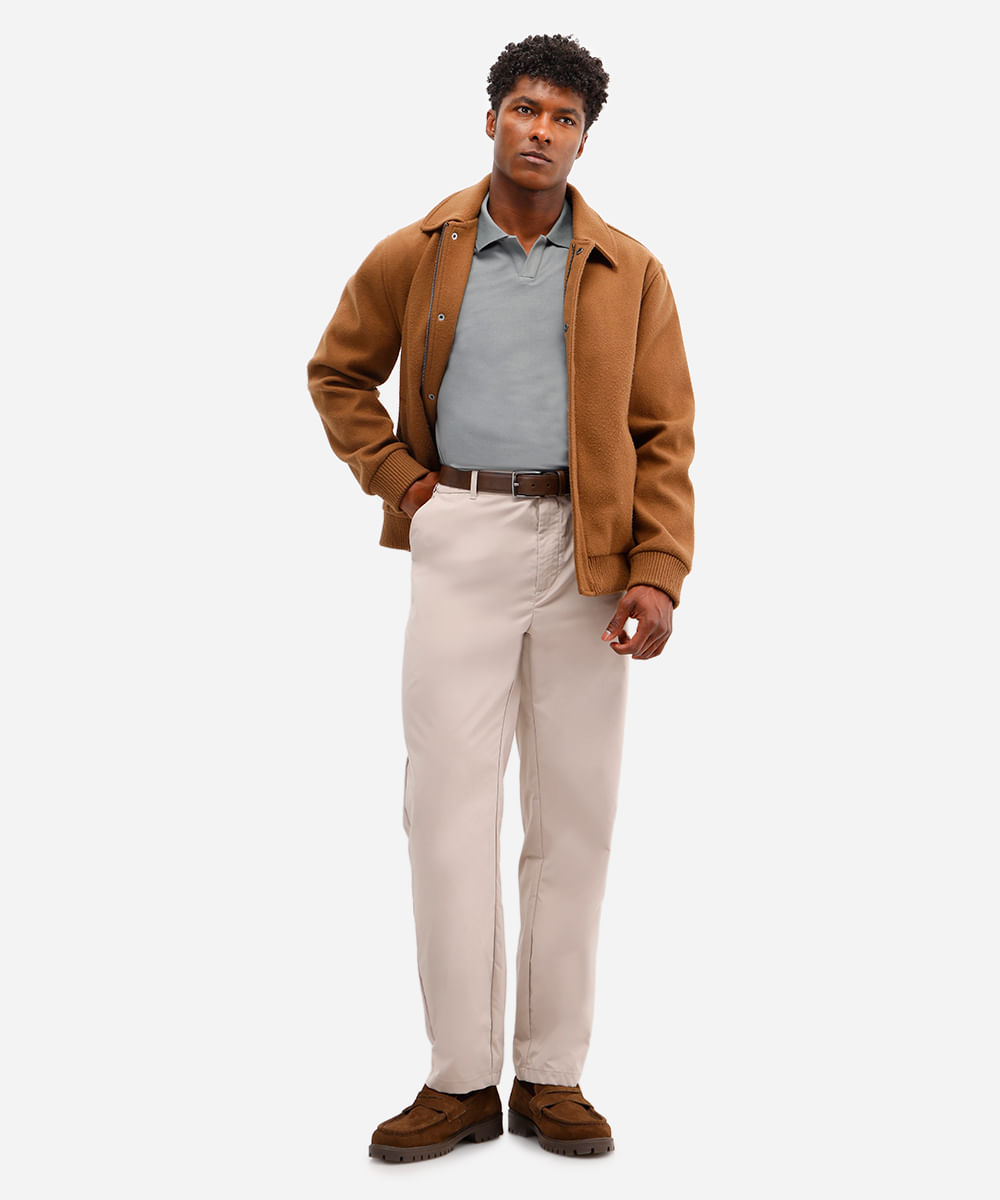 polo comfort masculina de viscose verde