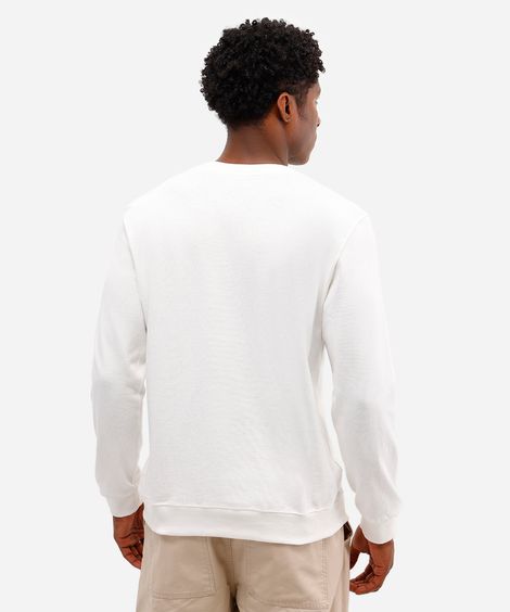 camiseta masculina de algodão bordado paradise off white