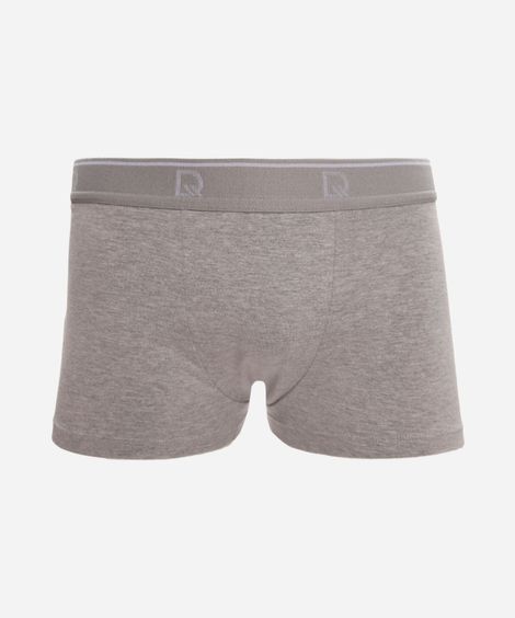 cueca boxer de algodão delrio cinza
