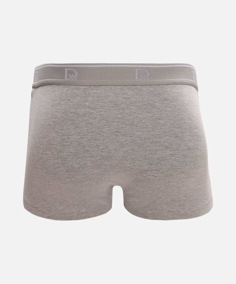 cueca boxer de algodão delrio cinza