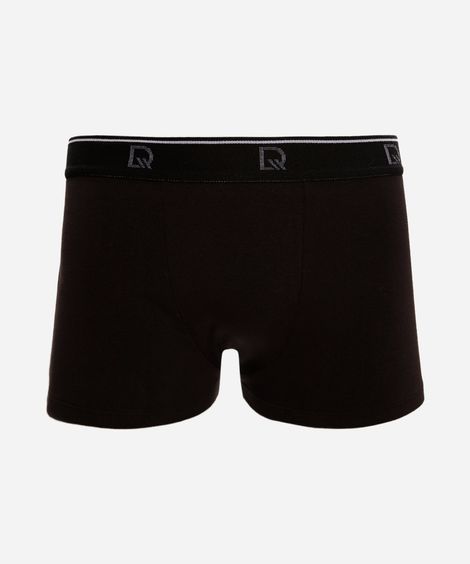 cueca boxer de algodão delrio preta