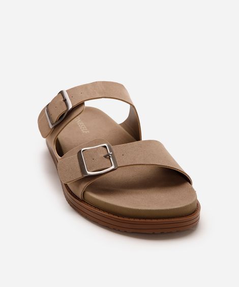 papete masculina com fivelas oneself bege