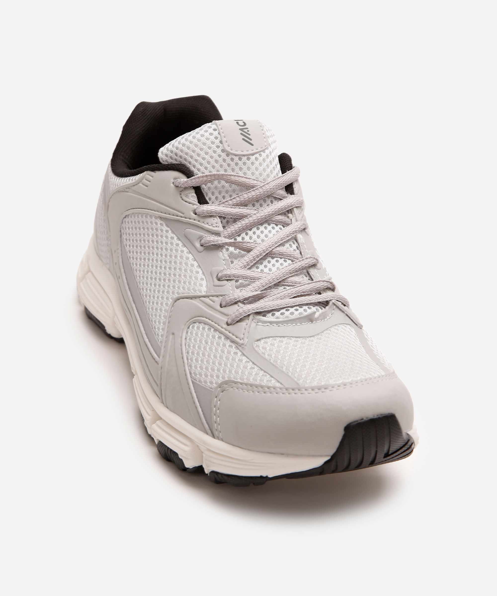 tênis esportivo ace com recortes cinza