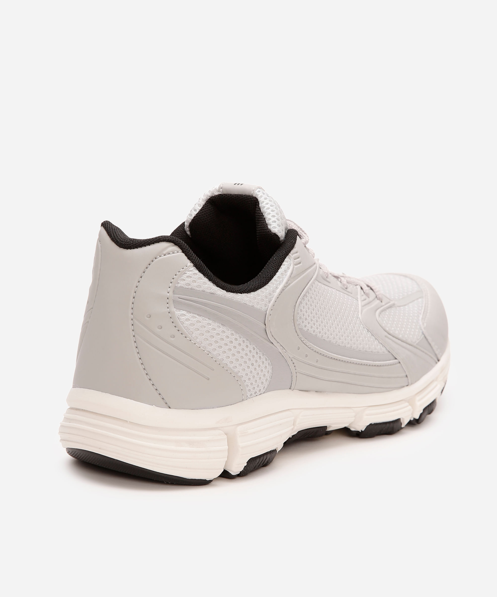 tênis esportivo ace com recortes cinza