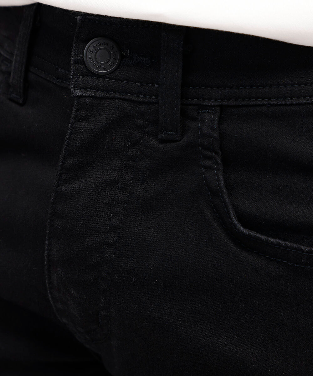 calça masculina super skinny preta