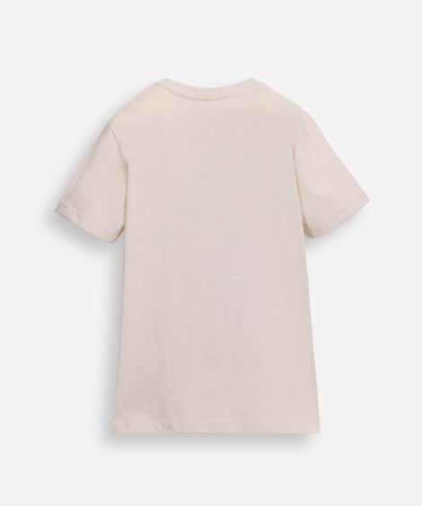 camiseta de algodão infantil hot wheels bege