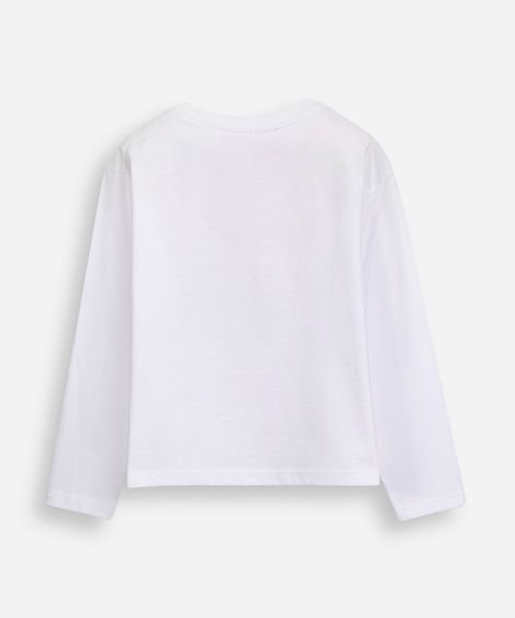 camiseta infantil de algodão capivaras com glitter off white