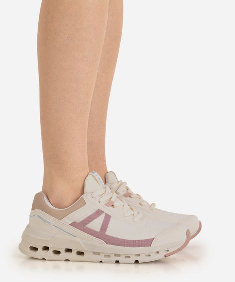 tênis esportivo feminino ace texturizado bege