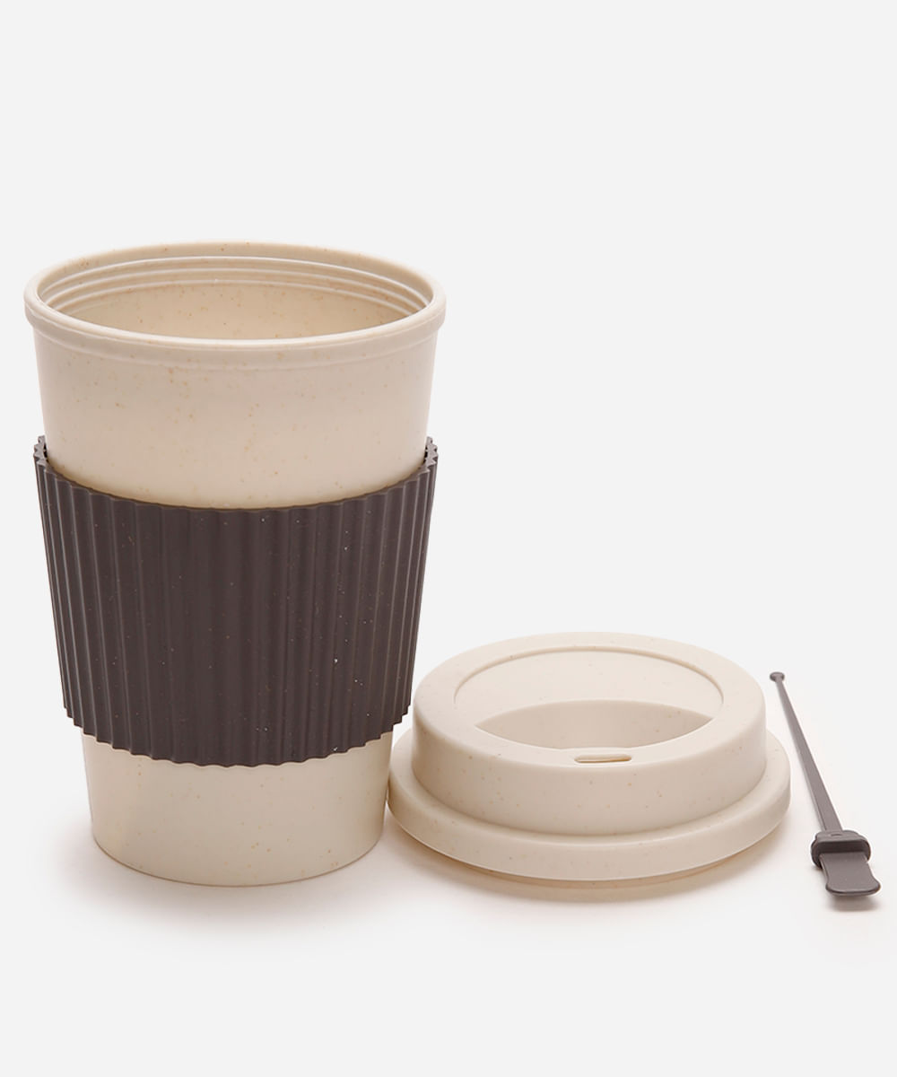 copo de viagem 450ml bege