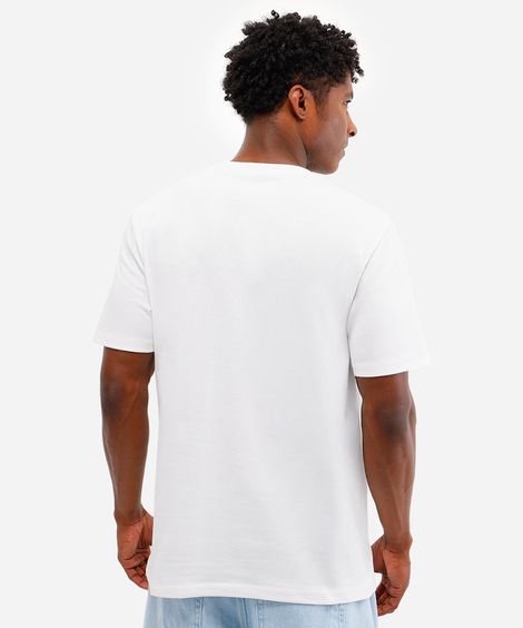 camiseta masculina de algodão surf bliss off white