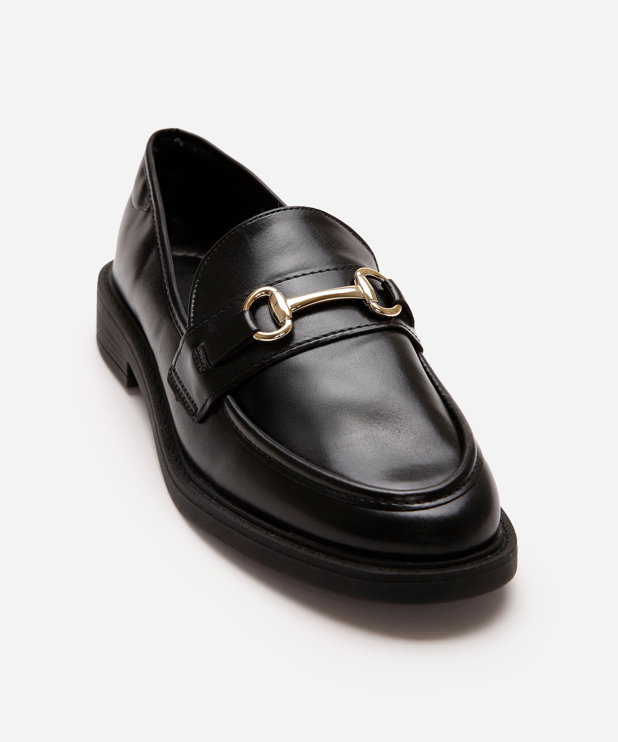 mocassim feminino vizzano com bridão preto