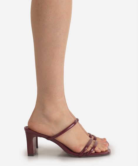 tamanco feminino tira fina oneself vinho