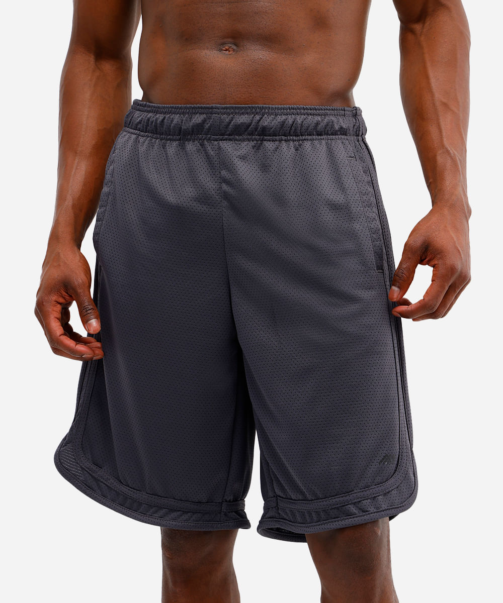 bermuda masculina texturizada cinza