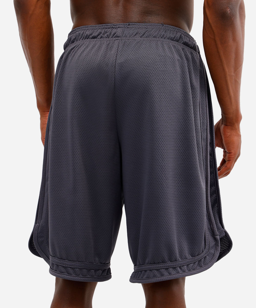 bermuda masculina texturizada cinza