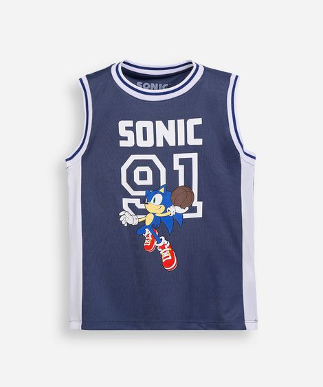 regata basquete infantil sonic azul