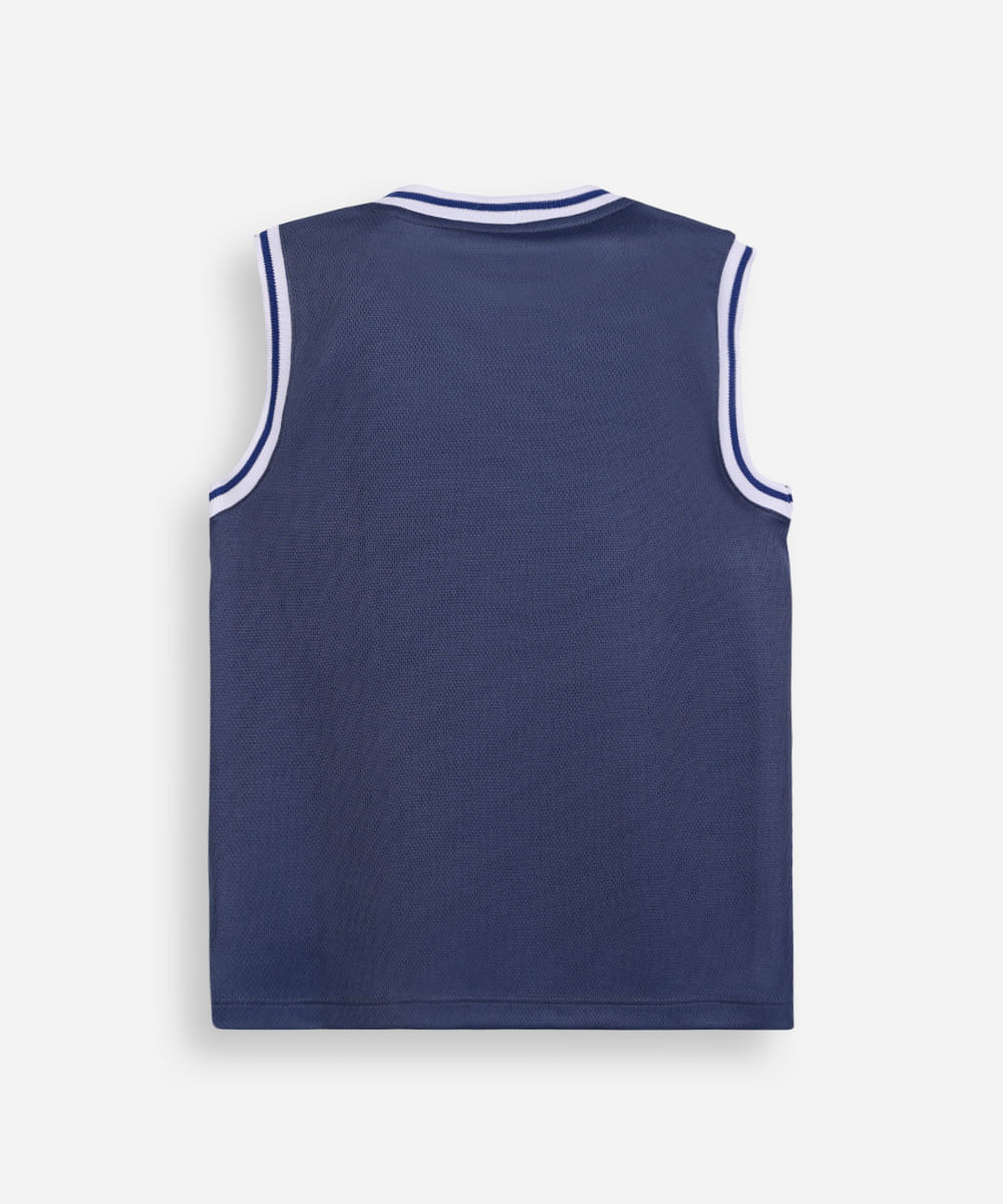 regata basquete infantil sonic azul