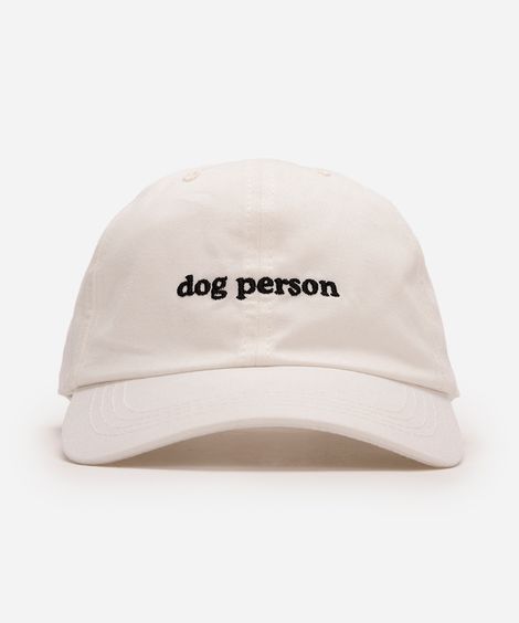 boné de sarja aba curva dog person off white
