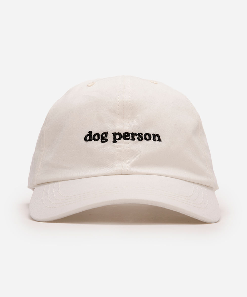 boné de sarja aba curva dog person off white