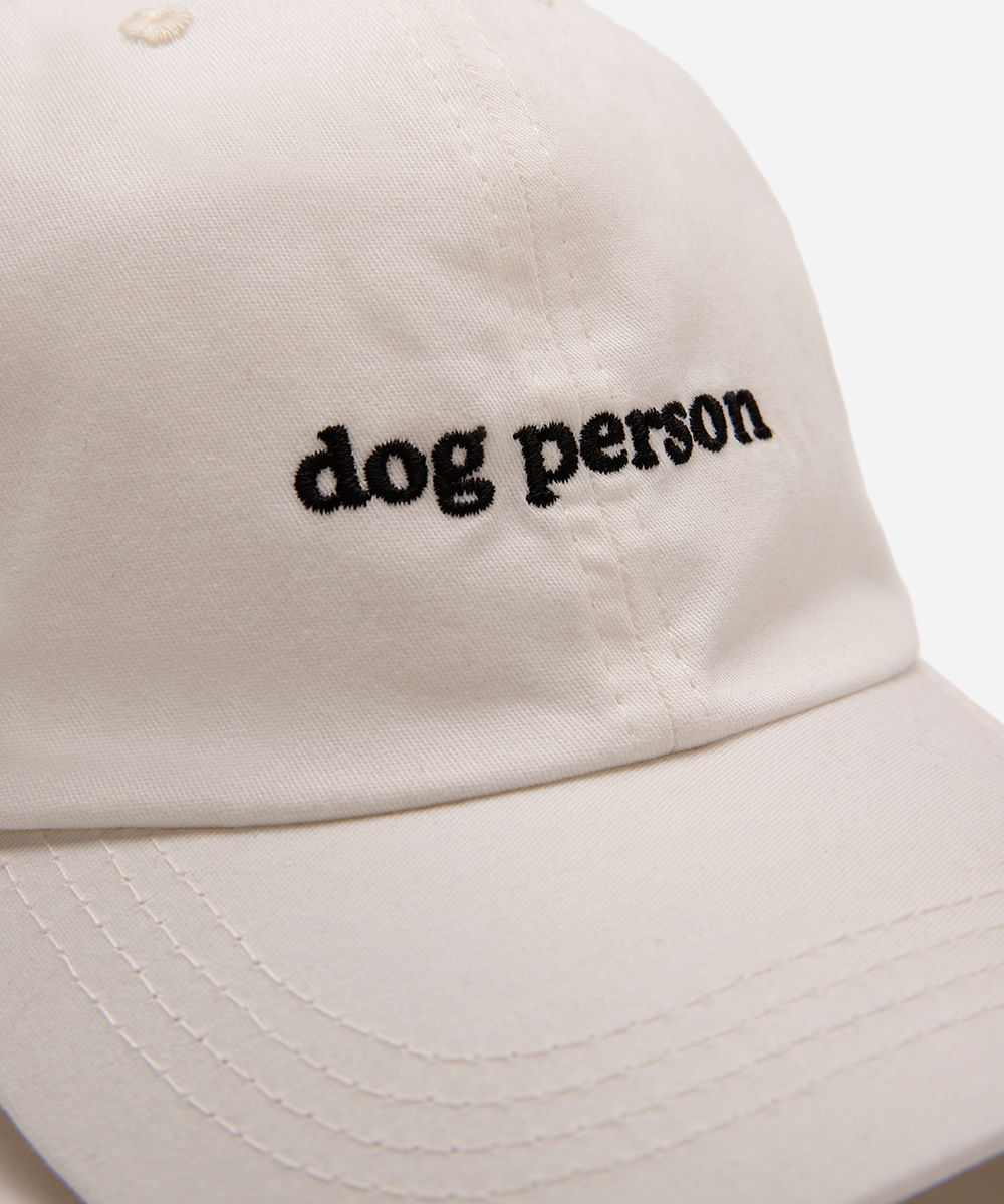 boné de sarja aba curva dog person off white
