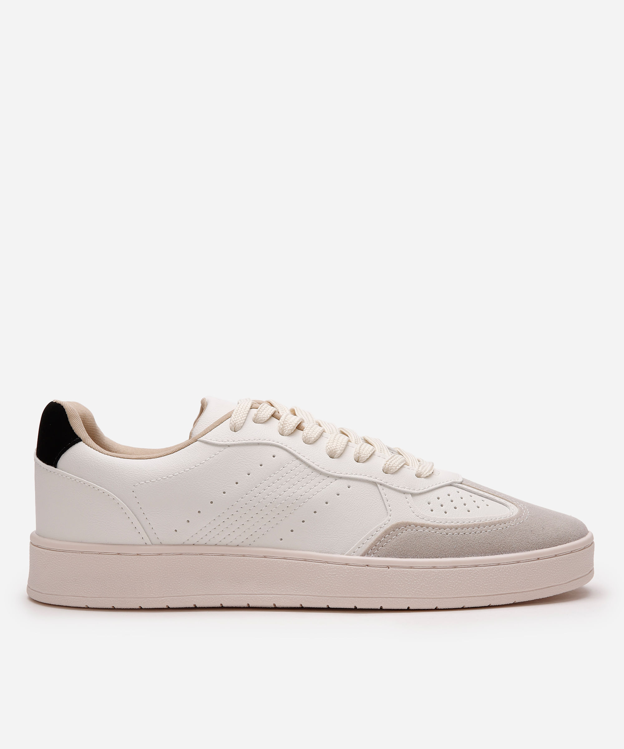tênis casual com recortes ace branco