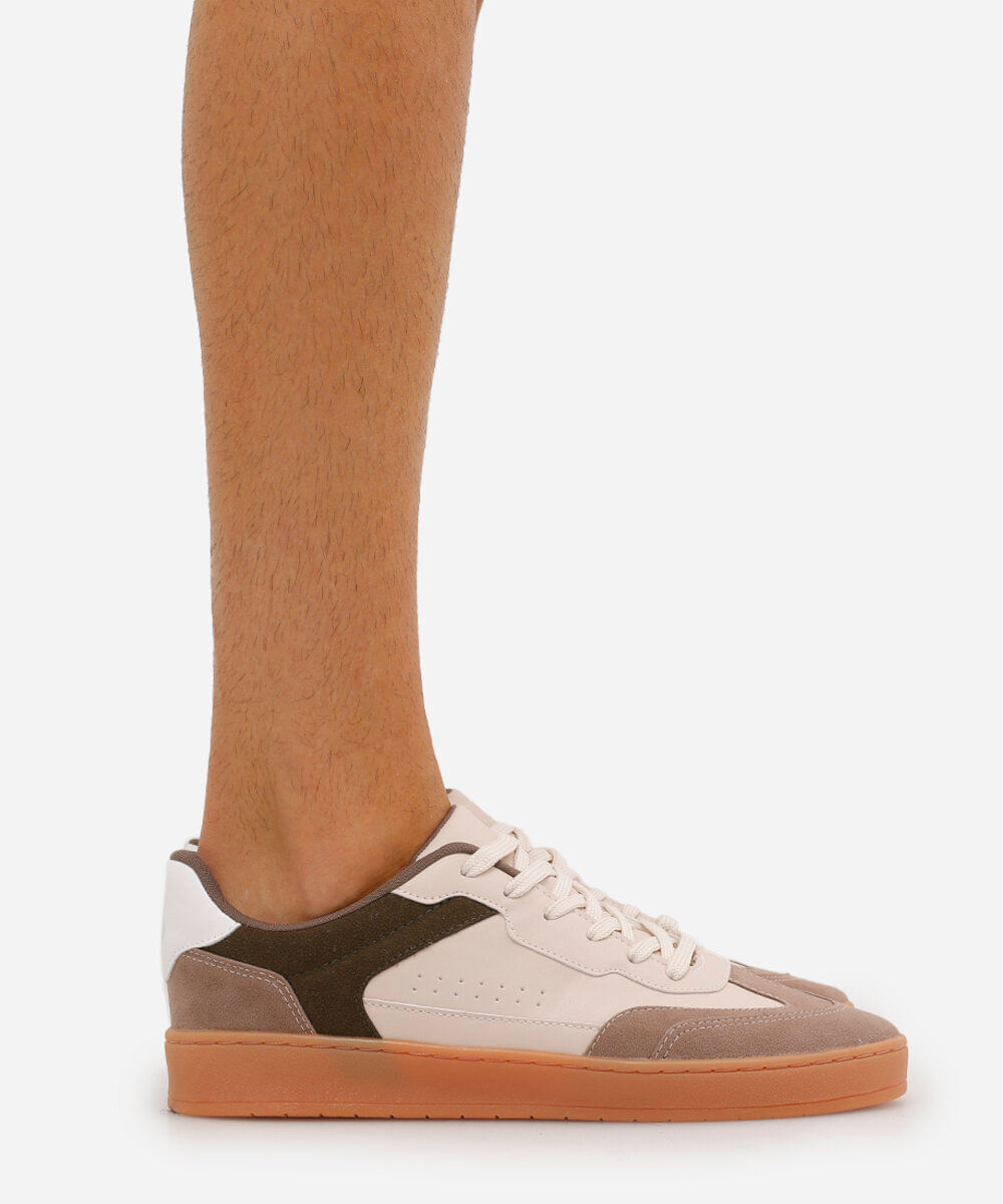 tênis casual masculino texturizado ace colorido