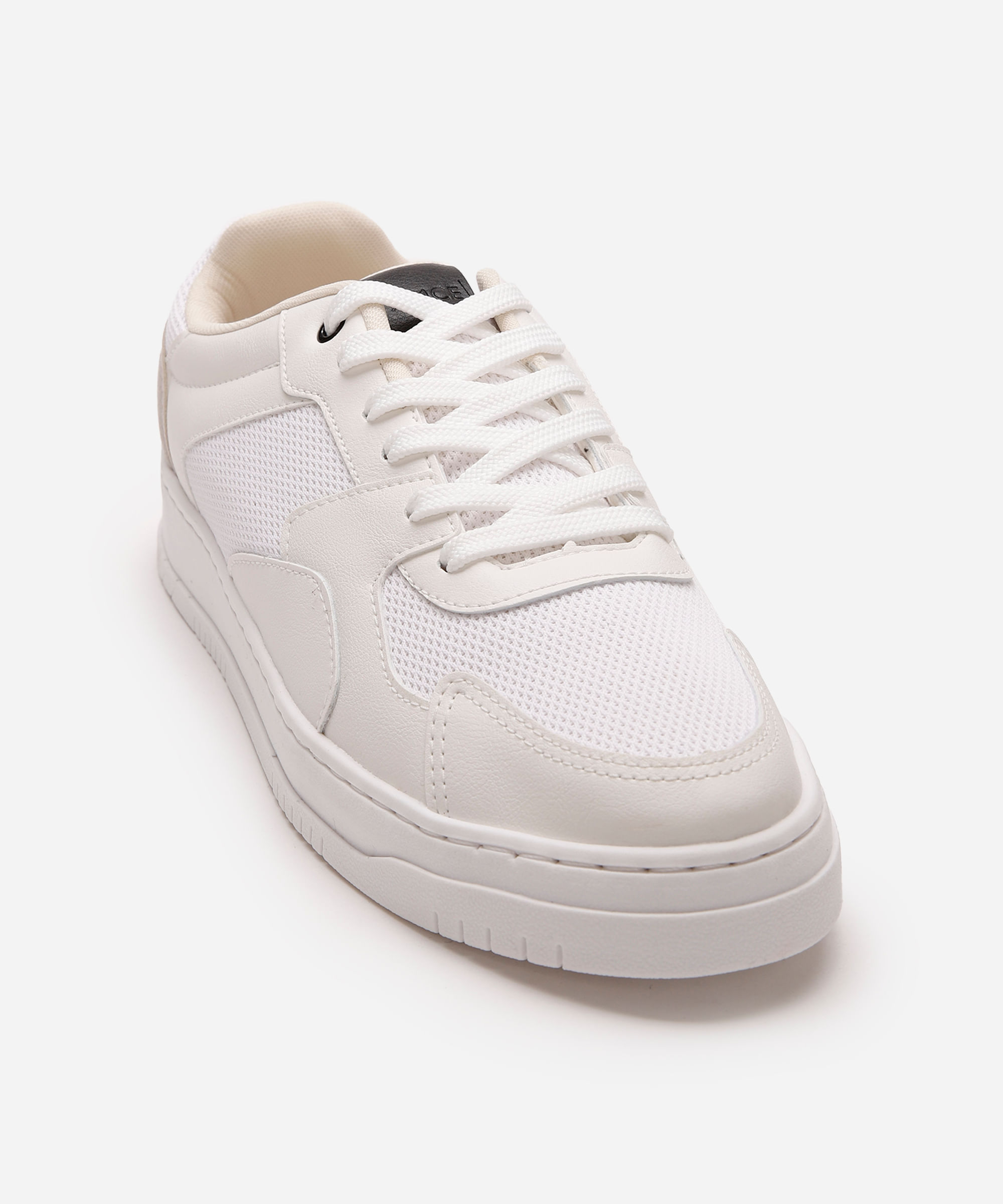 tênis casual masculino com recortes ace branco