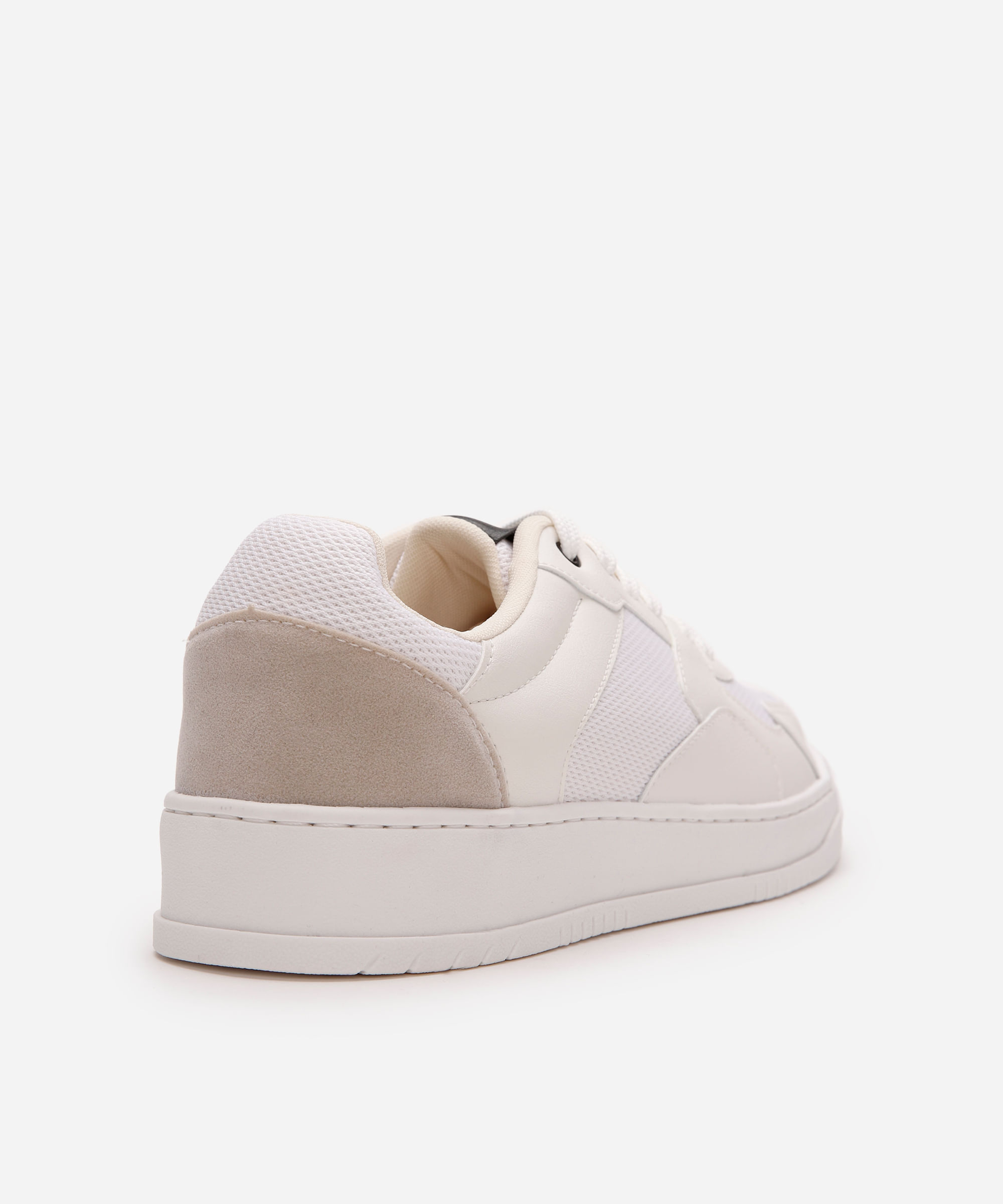 tênis casual masculino com recortes ace branco