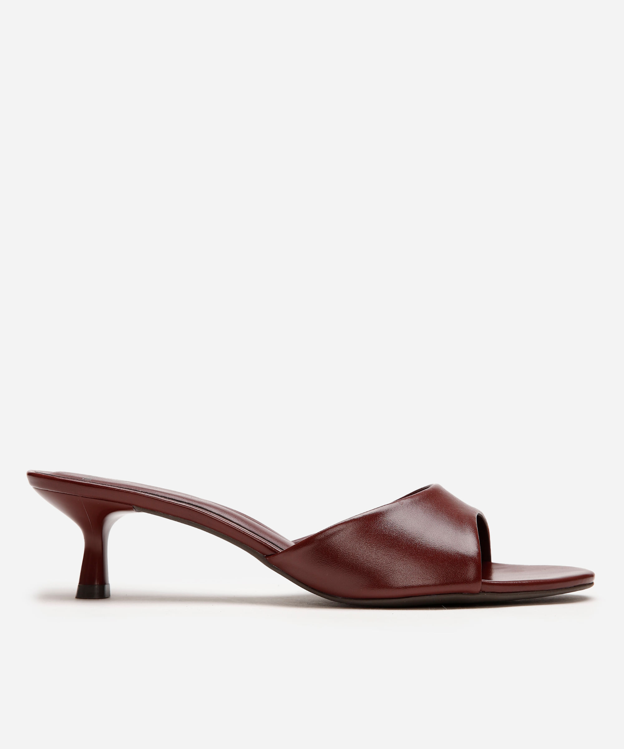 tamanco feminino salto fino mindset vinho