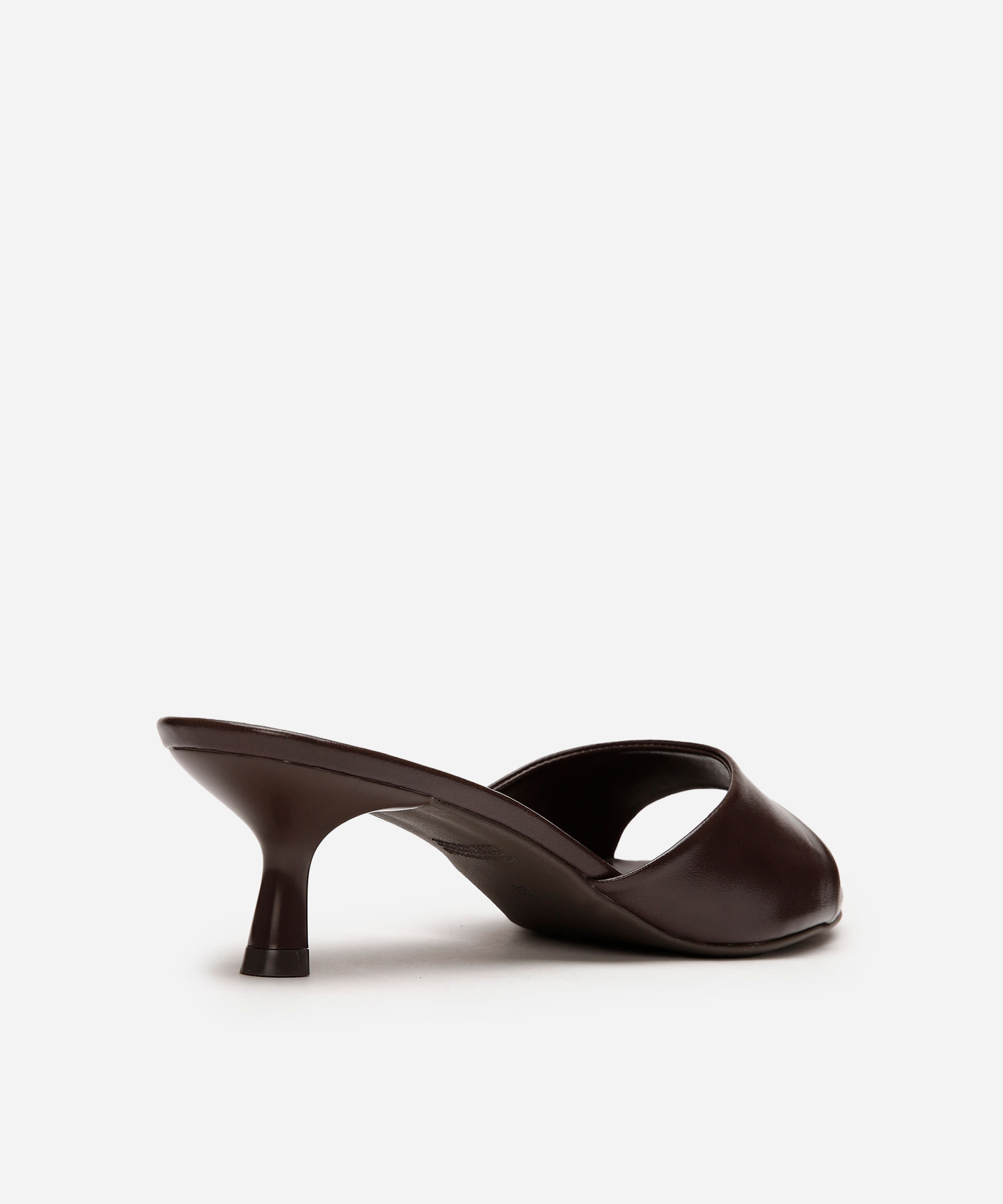 tamanco feminino salto fino mindset marrom