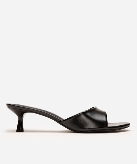 tamanco feminino salto fino mindset preto