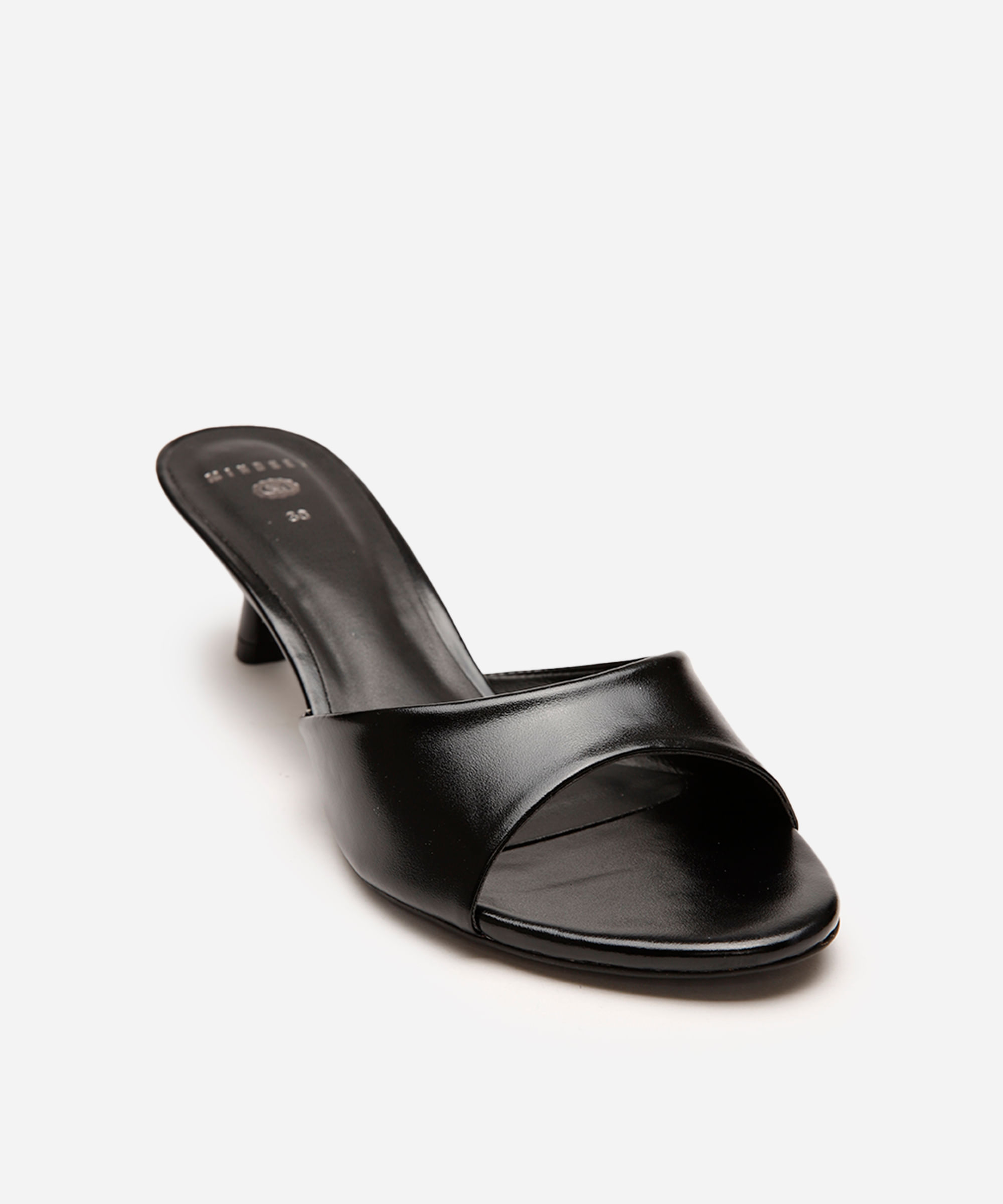 tamanco feminino salto fino mindset preto