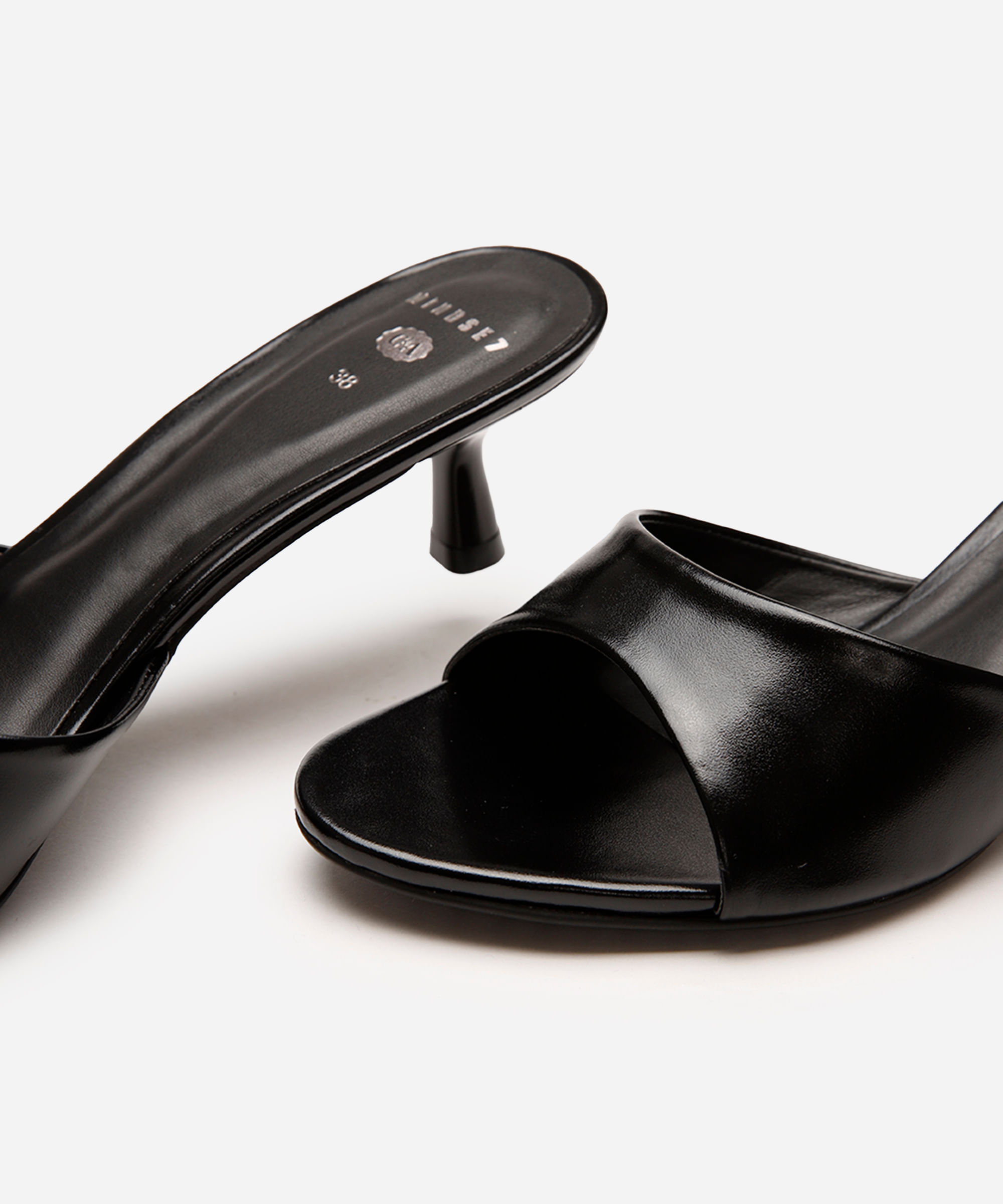tamanco feminino salto fino mindset preto