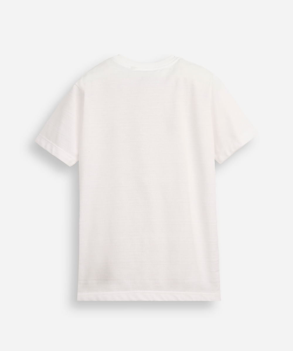 camiseta de algodão infantil playstation texturizada off white
