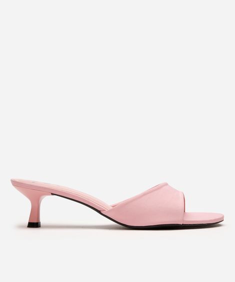 tamanco feminino salto fino mindset rosa