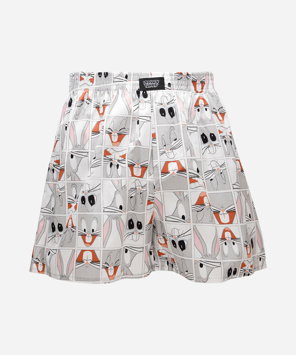 cueca masculina samba canção looney tunes branca