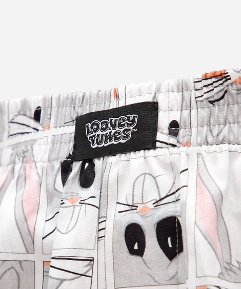 cueca masculina samba canção looney tunes branca