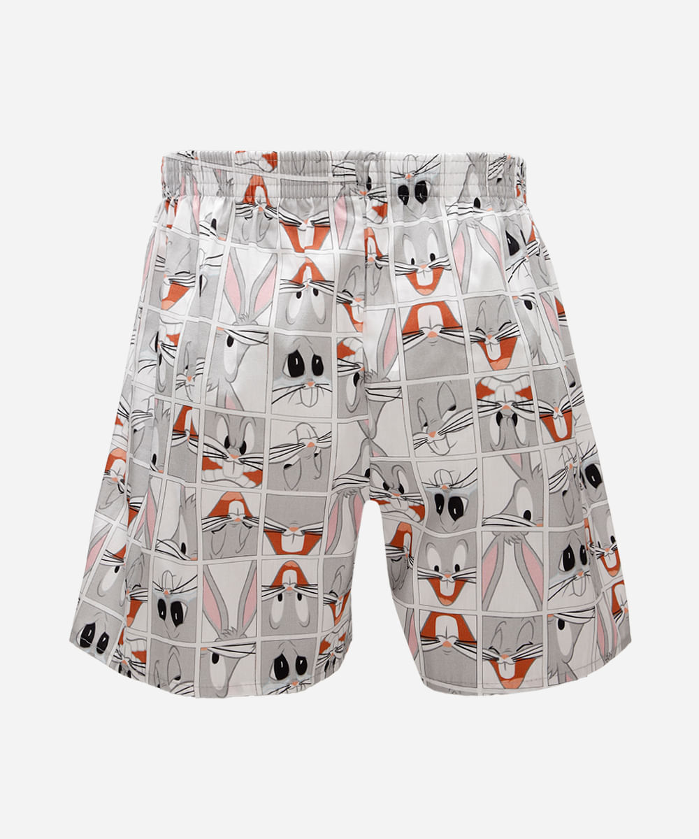 cueca masculina samba canção looney tunes branca