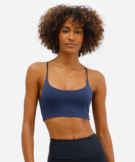 top dupla face esportivo ace azul