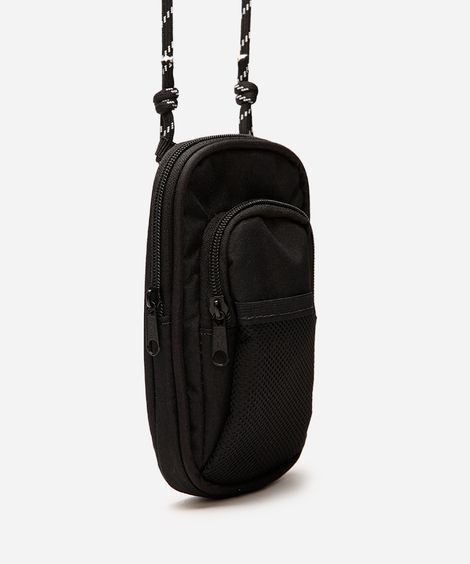 bolsa shoulder bag juvenil com bolsos preta