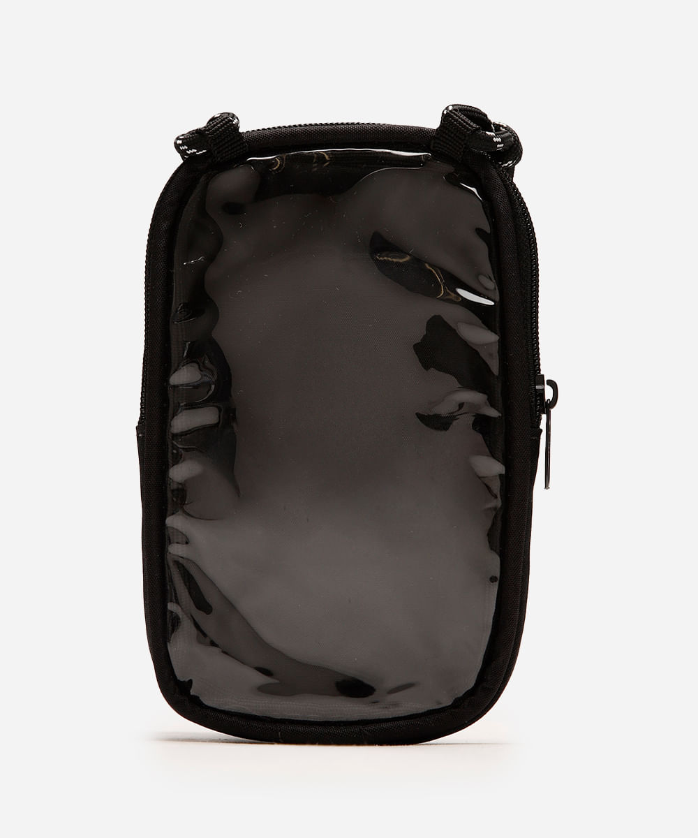 bolsa shoulder bag juvenil com bolsos preta