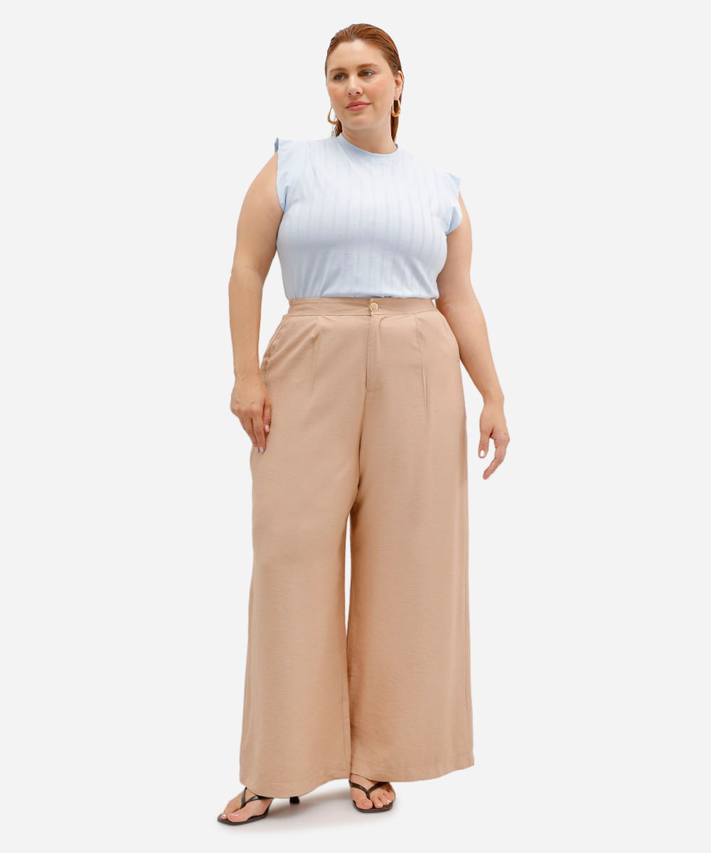 blusa muscle feminina canelada plus size azul