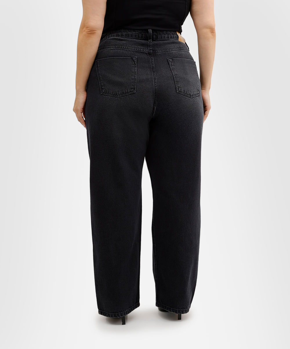 calça copenhagen feminina jeans plus size mindset preta