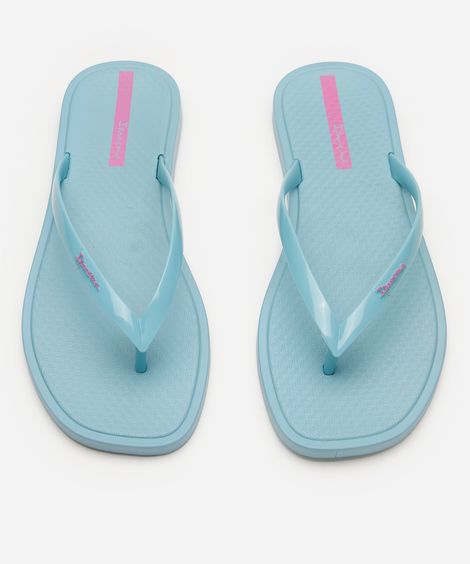 chinelo ipanema slim cintilante azul