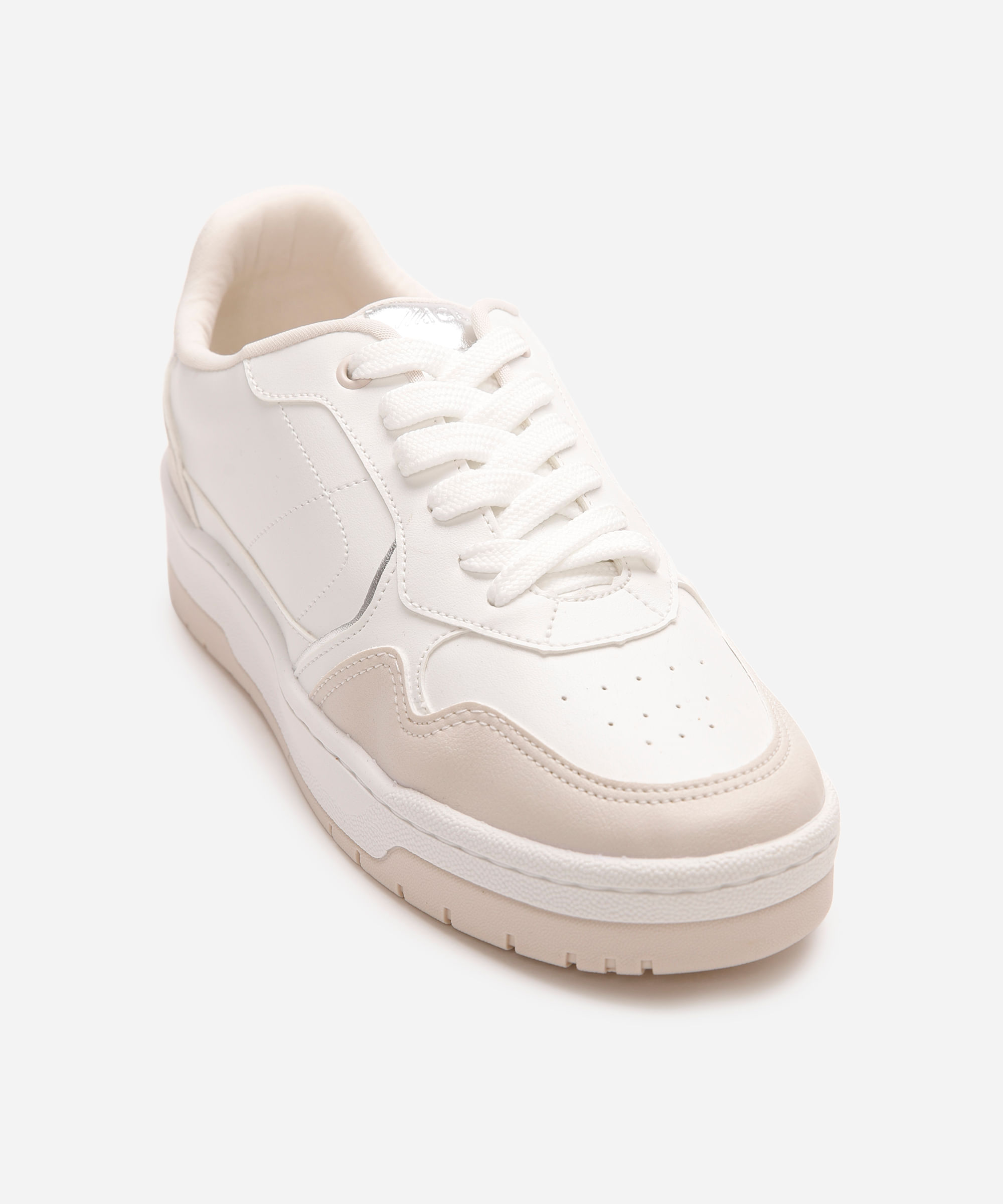 tênis casual feminino ace bicolor branco