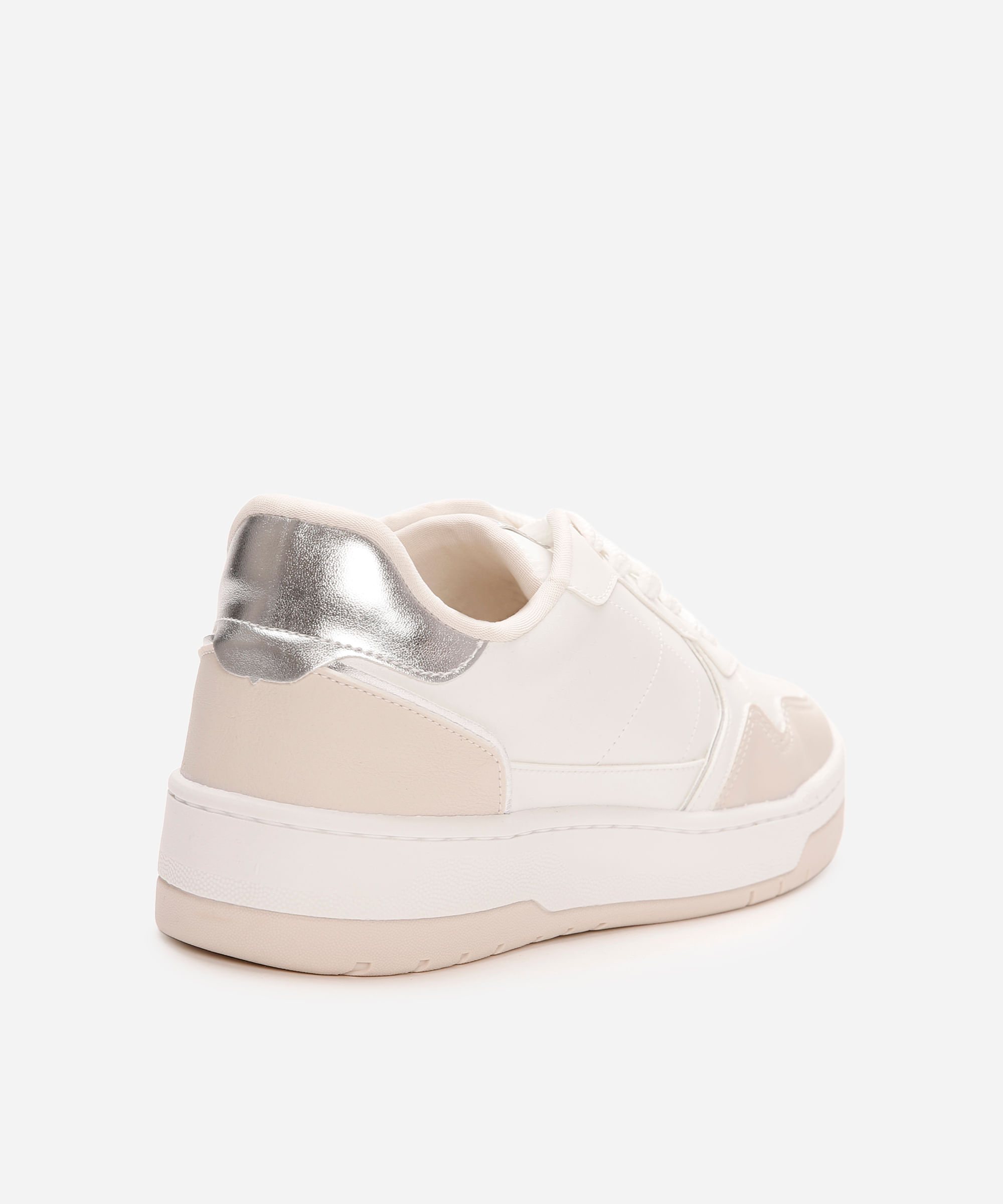 tênis casual feminino ace bicolor branco